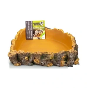 Bebedero comedero esquinero roca L Nº326 - 31,5 x 19,5 x 5,5 cm