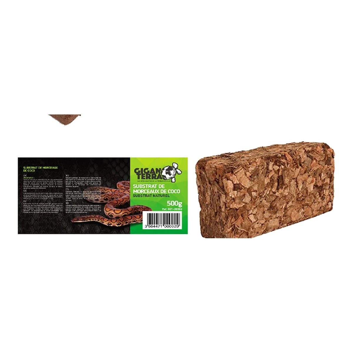 Sustrato natural de coco Giganterra Coco Husk 500 g