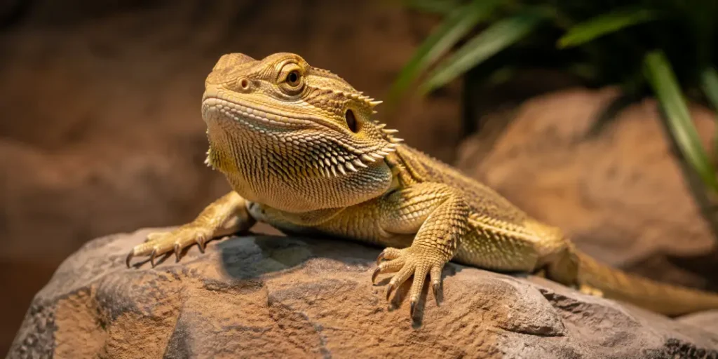 Ejemplar de dragon barbudo o pogona