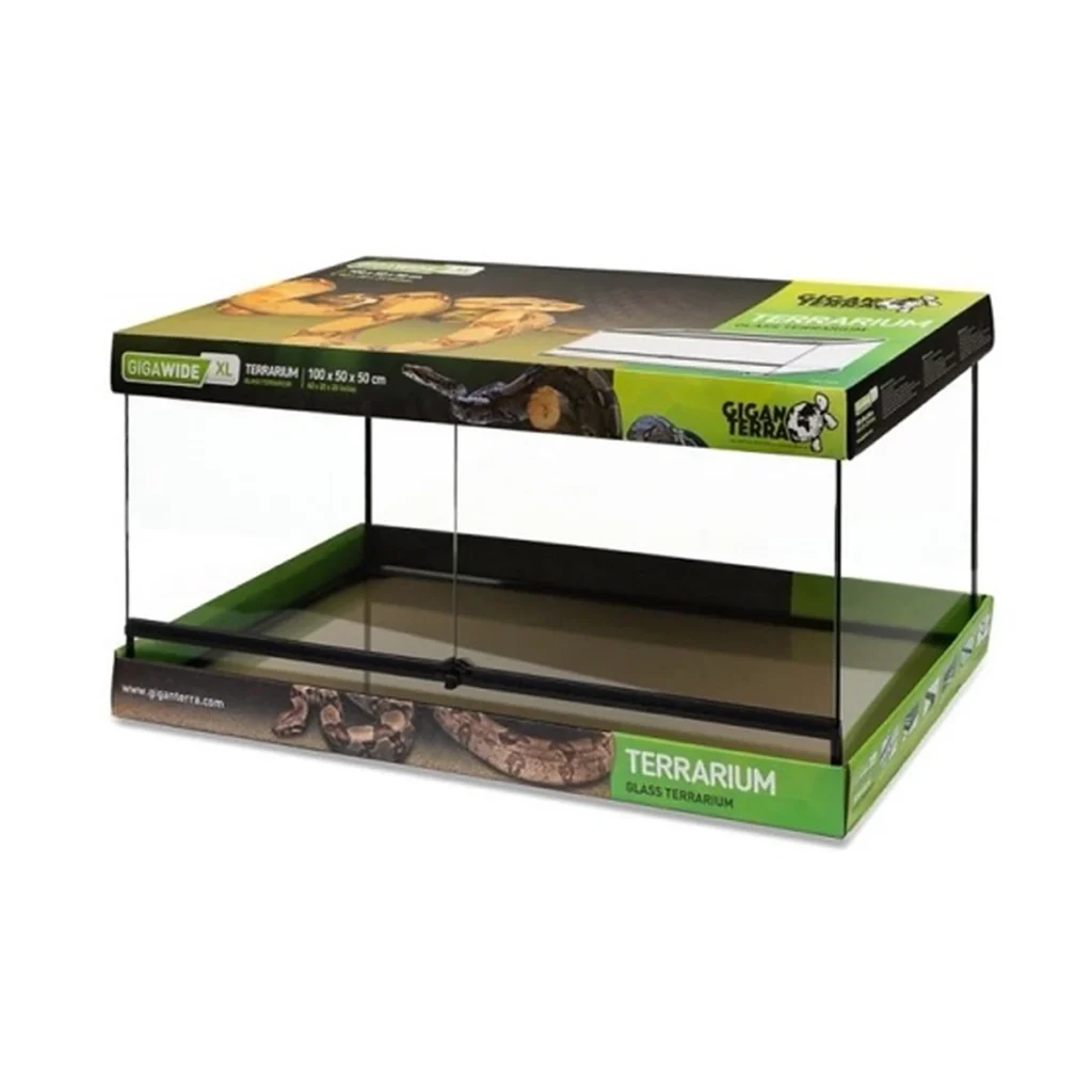 Terrario de cristal para reptiles